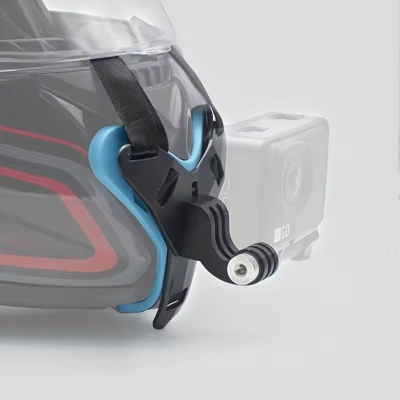 Motorcycle Helmet Chin Mount – Secure Action Camera Support for GoPro & DJI