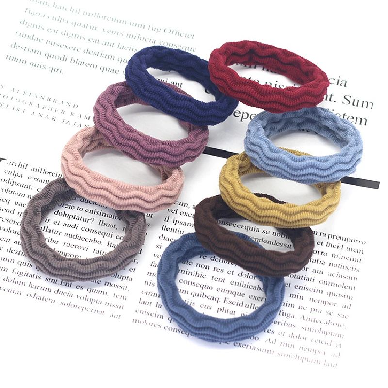20PCS High Elastic Jacquard Hair Ties