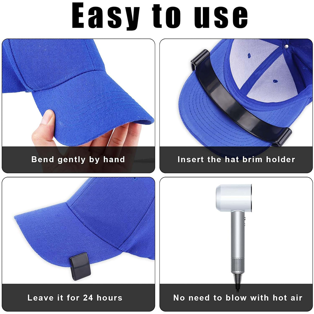 2PC Hat Brim Bender, No Steaming Required Curving Tool for Baseball Caps