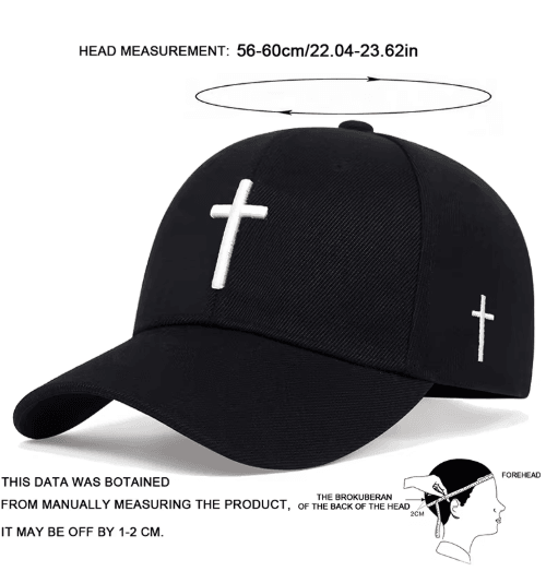 Classic Black Cotton Baseball Cap Adjustable Snapback Casual Dad Hat