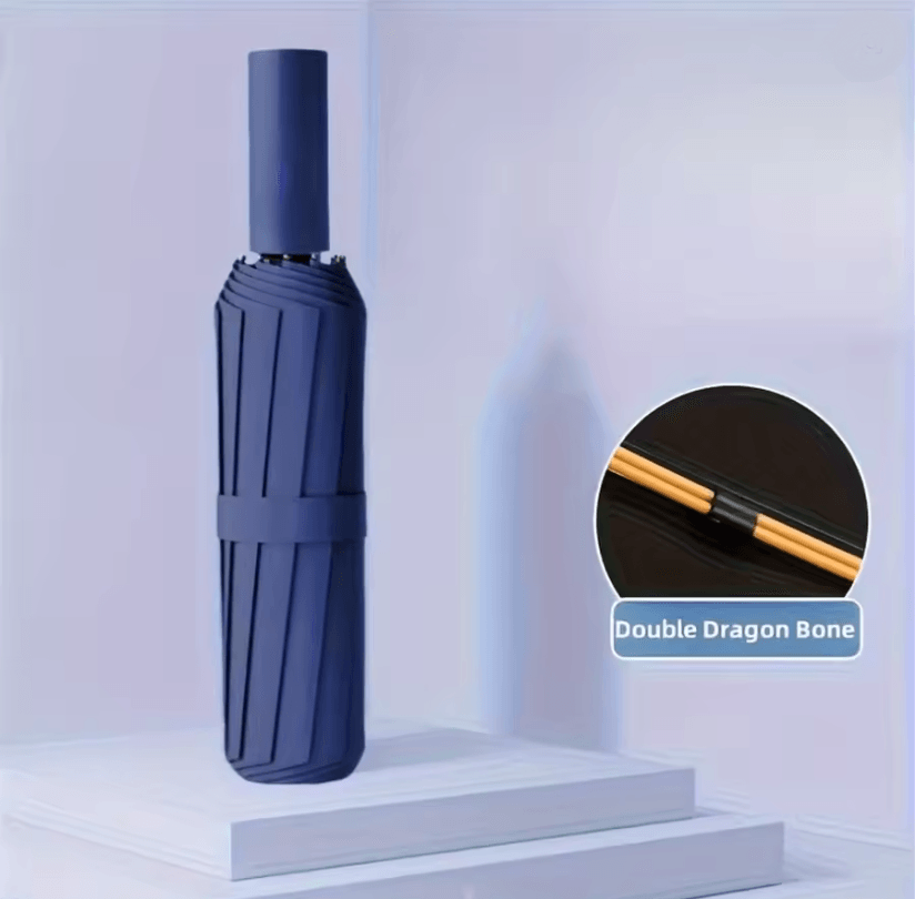 Automatic Windproof Folding Umbrella with UV Protection and Durable Frame