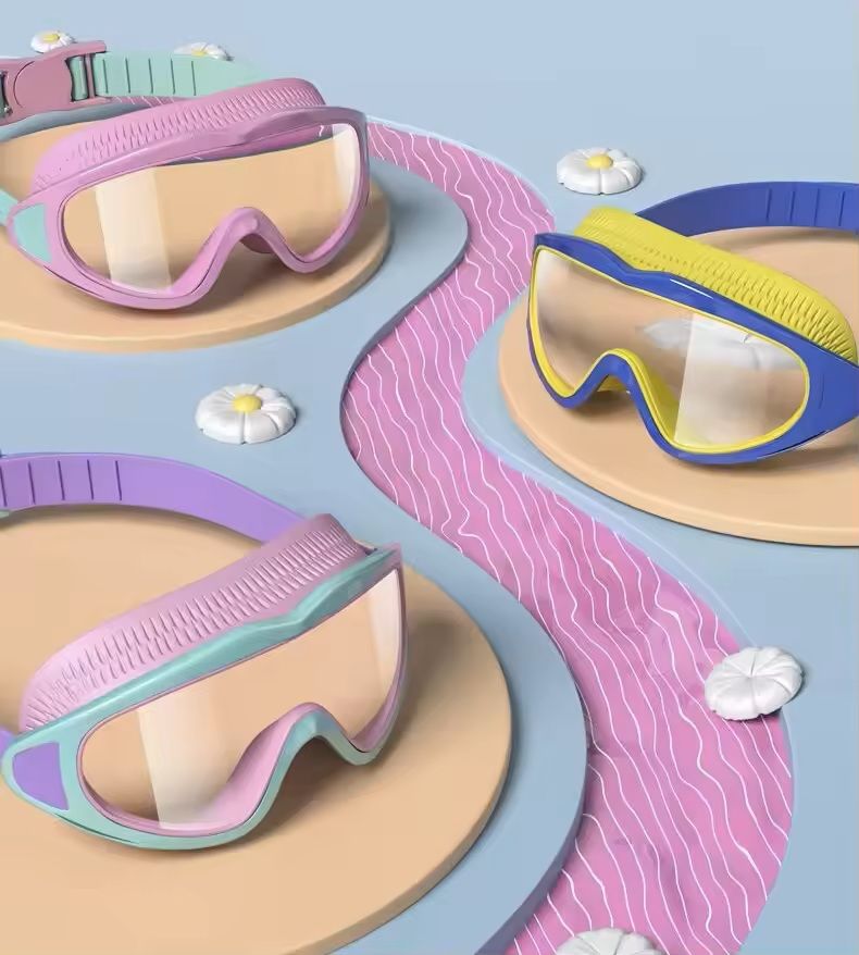 Children's Wide Angle Anti Fog Swimming Goggles