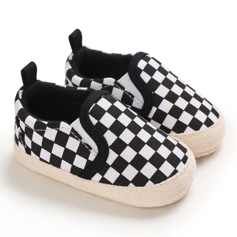 Soft Canvas Baby Walking Shoes with Flexible Sole