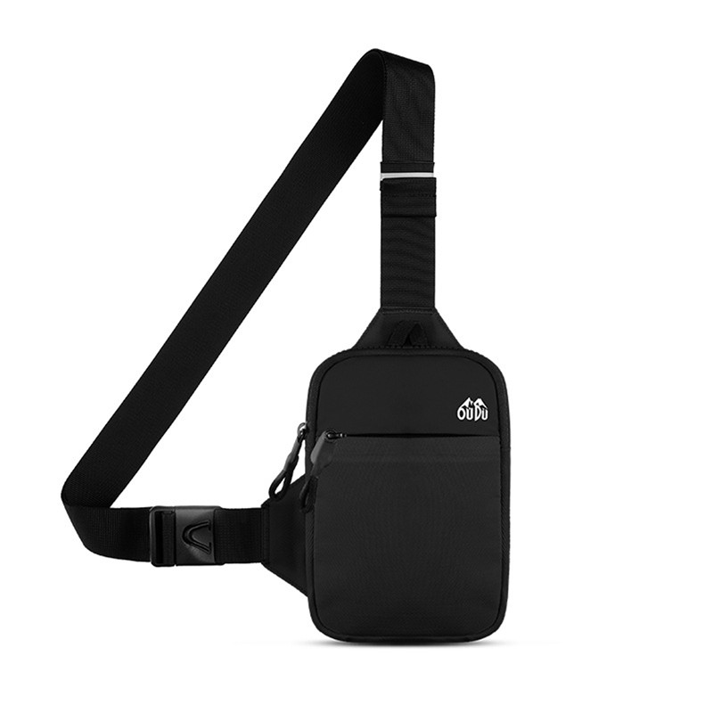Mens Waterproof Chest & Crossbody Shoulder Bag with Phone Pouch