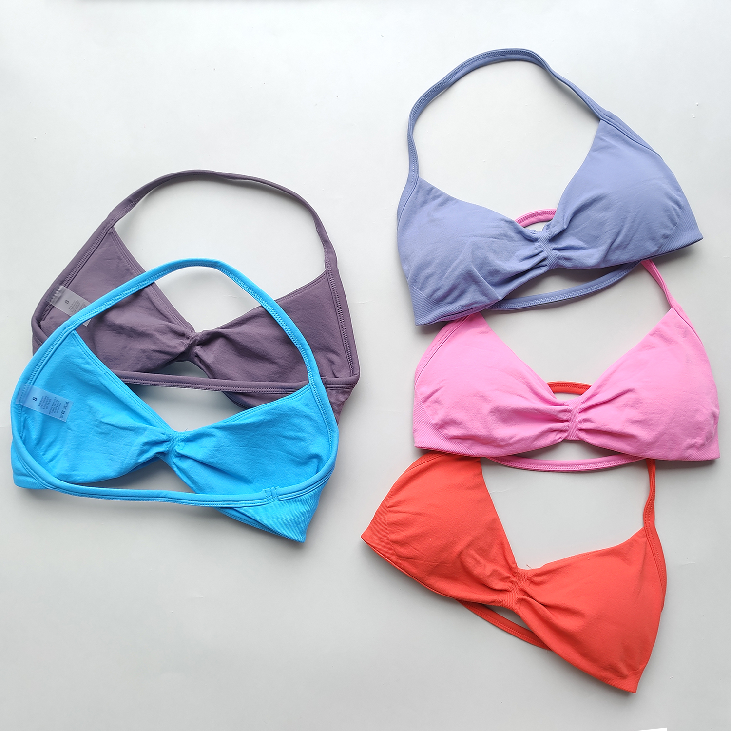 Strappy Backless Yoga Sports Bra for Women, Halter Workout Gym Bra with Removable Cups, Comfortable Activewear Gym Top