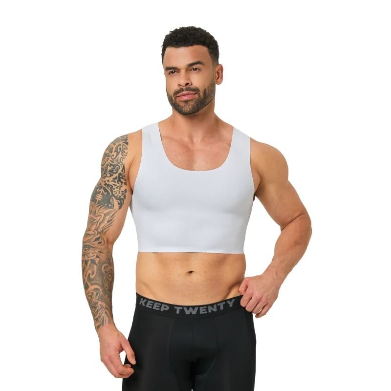 Mens Seamless Shaping Vest Breathable Slim Fit Undershirt