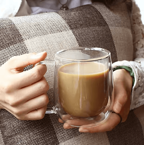 Transparent Heat-Resistant Glass Tumbler Creative Coffee Whiskey and Cocktail Mug