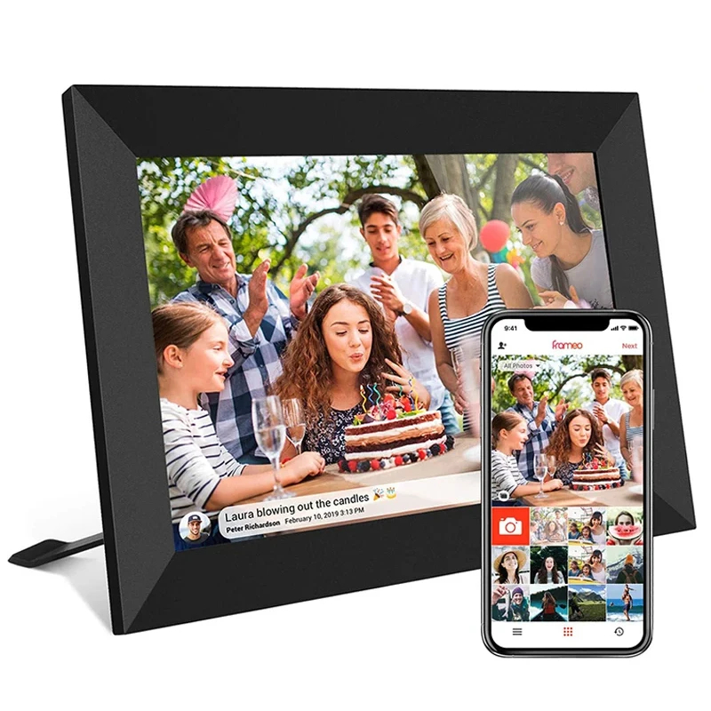 HD Touch Screen Digital Picture Frame, WIFI Frameo Smart Photo Album