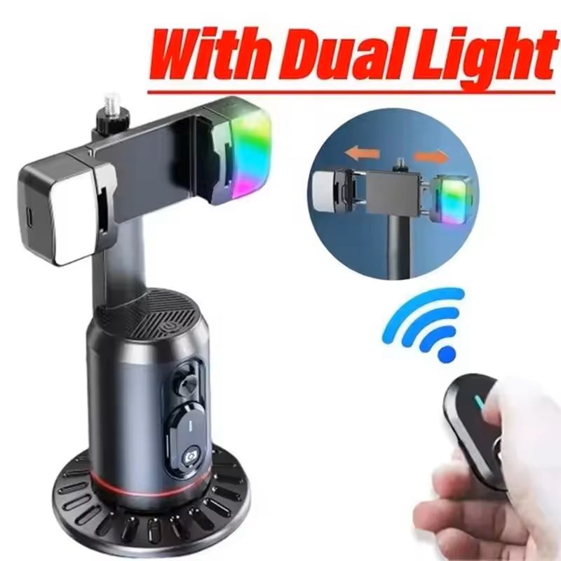 360 Degree Auto Tracking Selfie Stick with Gimbal Stabilizer and Remote Control