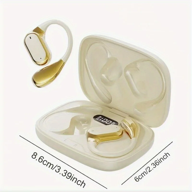 Secure Fit Bluetooth Ear Hook Earbuds with ENC Noise Reduction