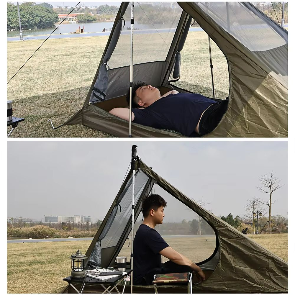AiryMesh Ultralight Solo Tent – Fast Setup, Mosquito-Proof, and Backpack-Ready Shelter