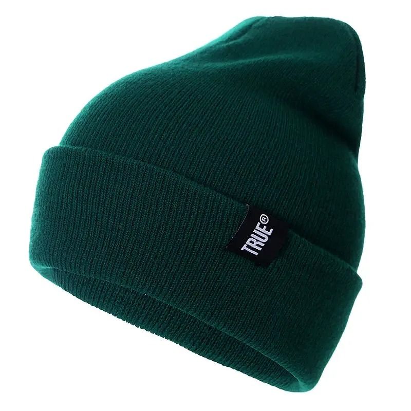 Casual Knitted Winter Beanie Unisex Solid Color Hat