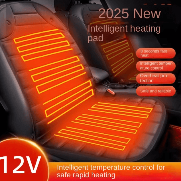 12V Electric Car Heated Seat Cushion – Quick Heating Winter Seat Warmer for Vehicles