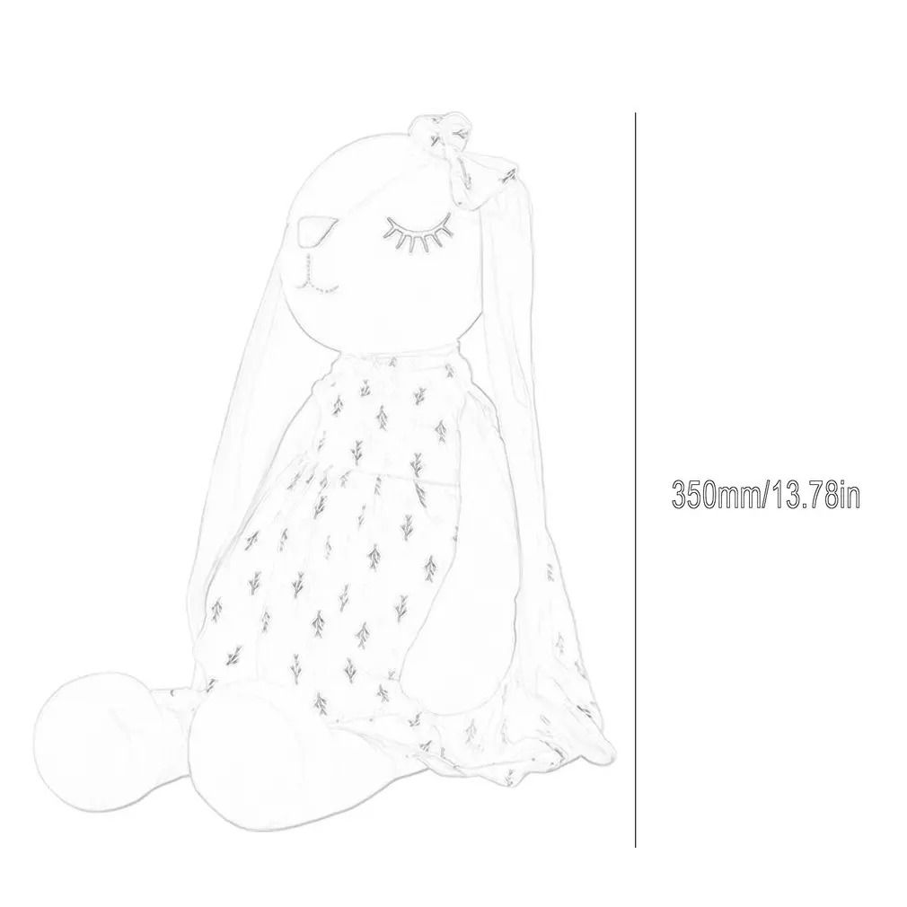 13.78in Soothing Rabbit Sleeping Plush Doll