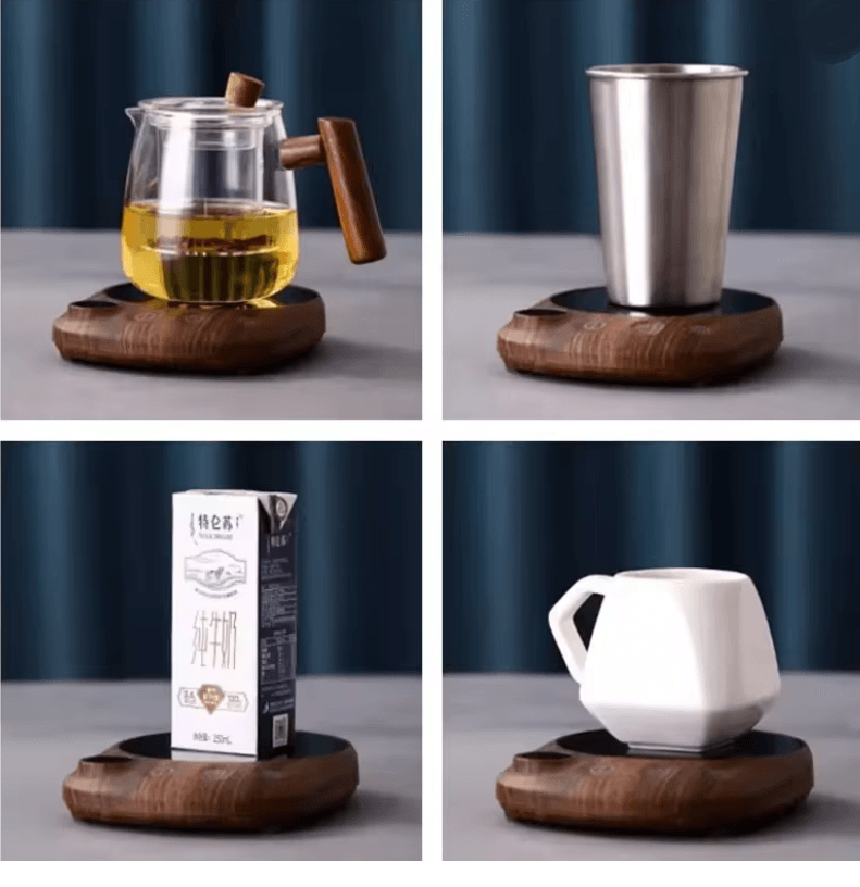 WarmBrew Electric Mug Warmer with Adjustable Temperature and Auto Shut Off