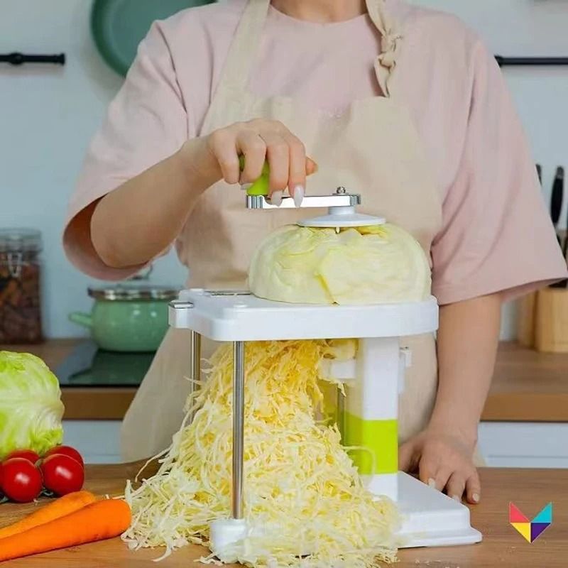 Professional Hand-Cranked Cabbage Shredder & Slicer