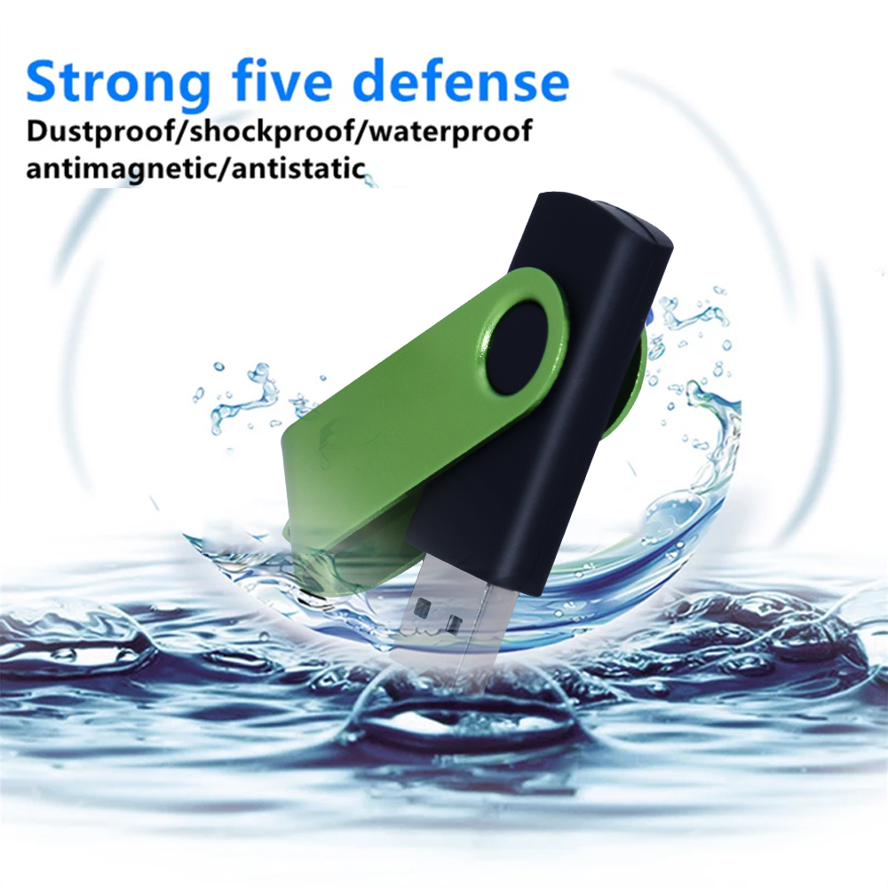 Rotatable Waterproof USB Flash Drive High-Speed Memory Stick
