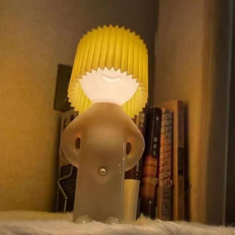Creative Naughty Boy Pleated Night Light