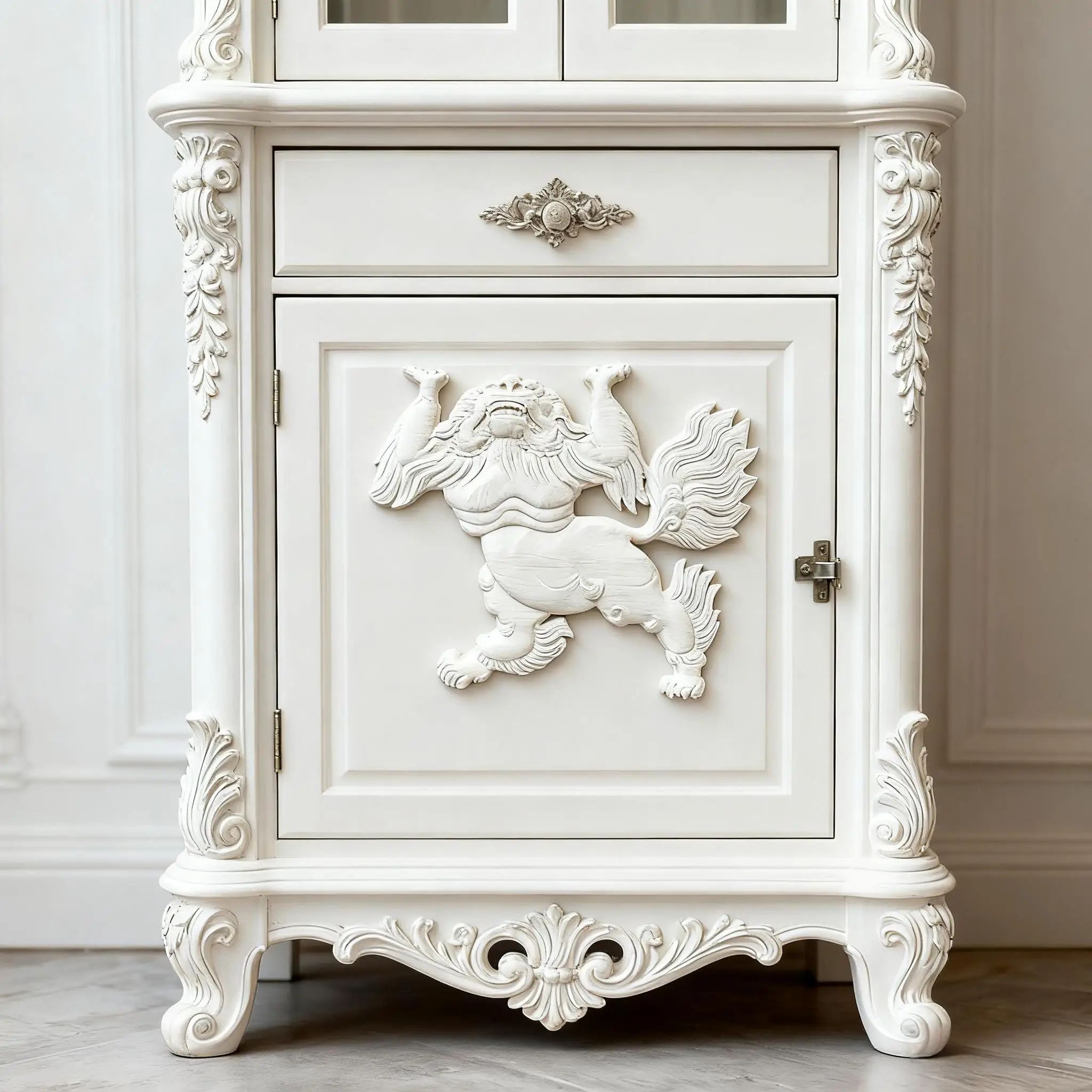 Carved Wood Furniture Applique Decor