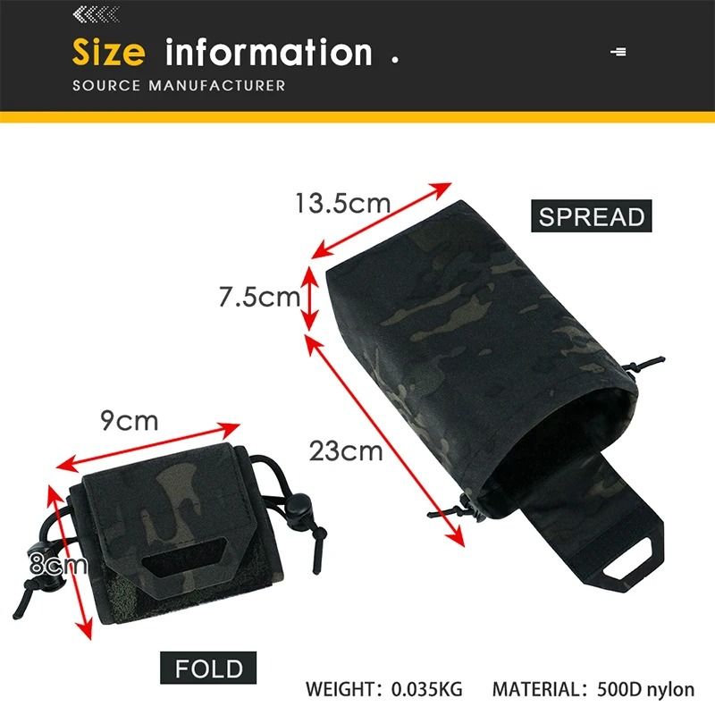 Molle Mini Folding Dump & Recycling Pouch