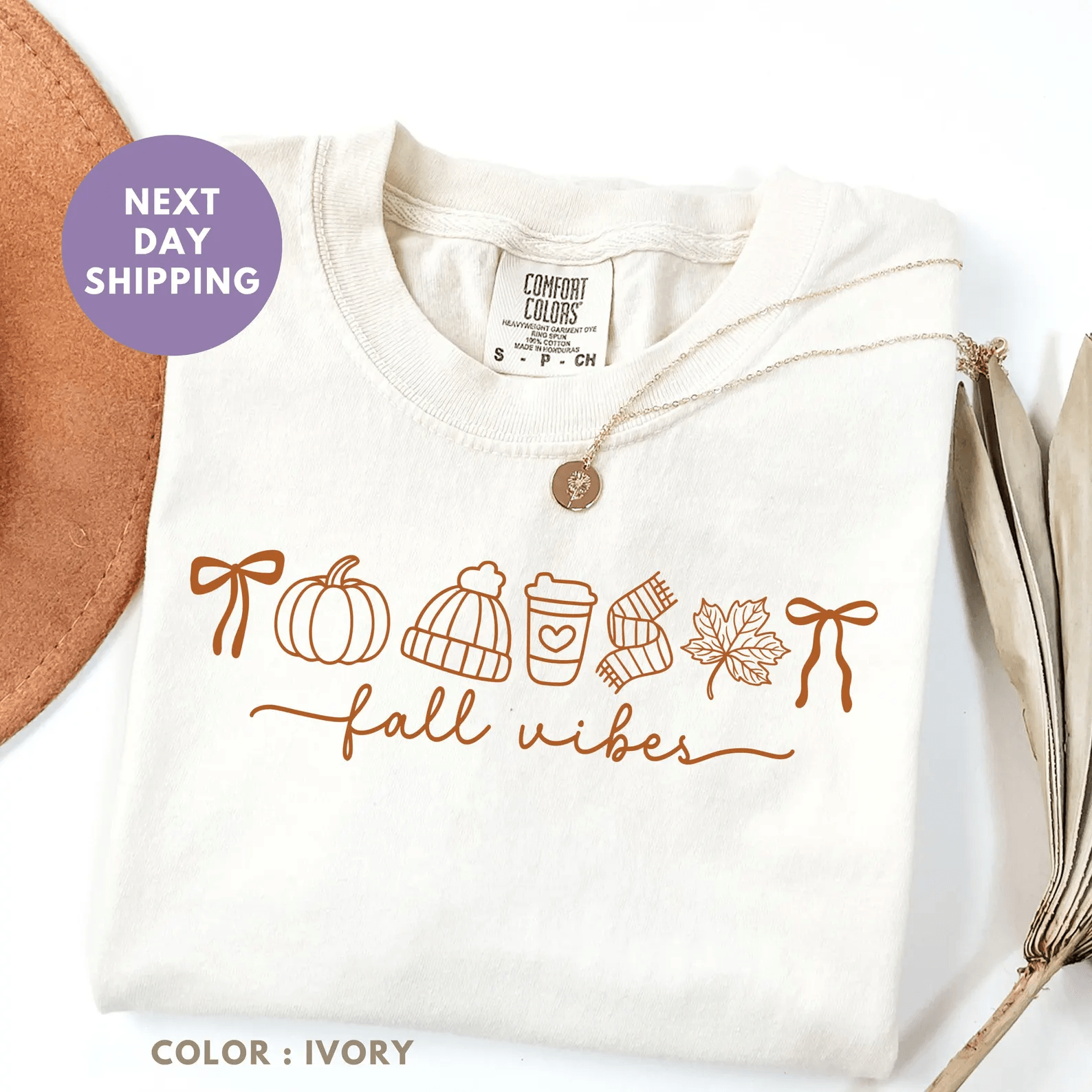 Pumpkin Fall Shirt Comfort Colors Tee Autumn Vibes Thanksgiving Graphic Shirt