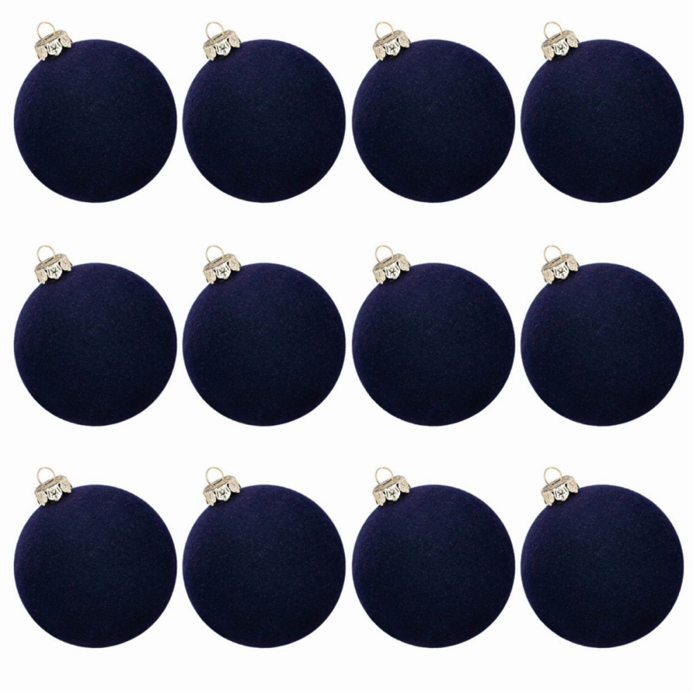 Velvet Christmas Balls, Holiday Ornaments, Wedding Party Winter Decor for Home and Family Festive Display