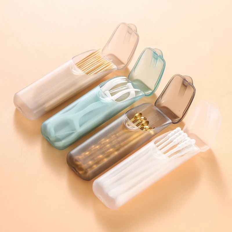 5pcs Mini Toothpick Storage Box with Lid