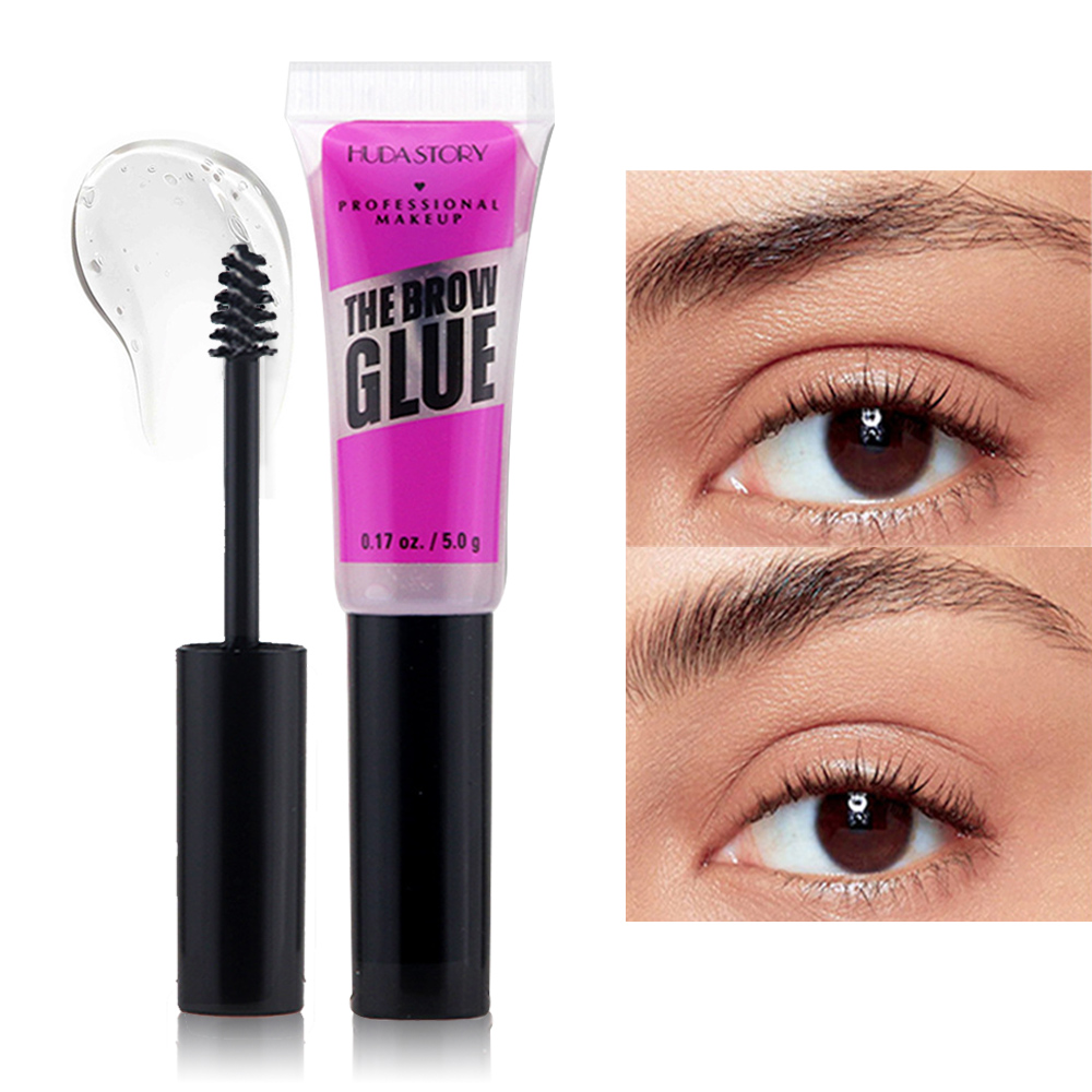 Eyebrow Shaping Gel Transparent Waterproof, Natural Long Lasting Eyebrow Shaping Gel, 3D Eyebrow Gel for Flawless Brows