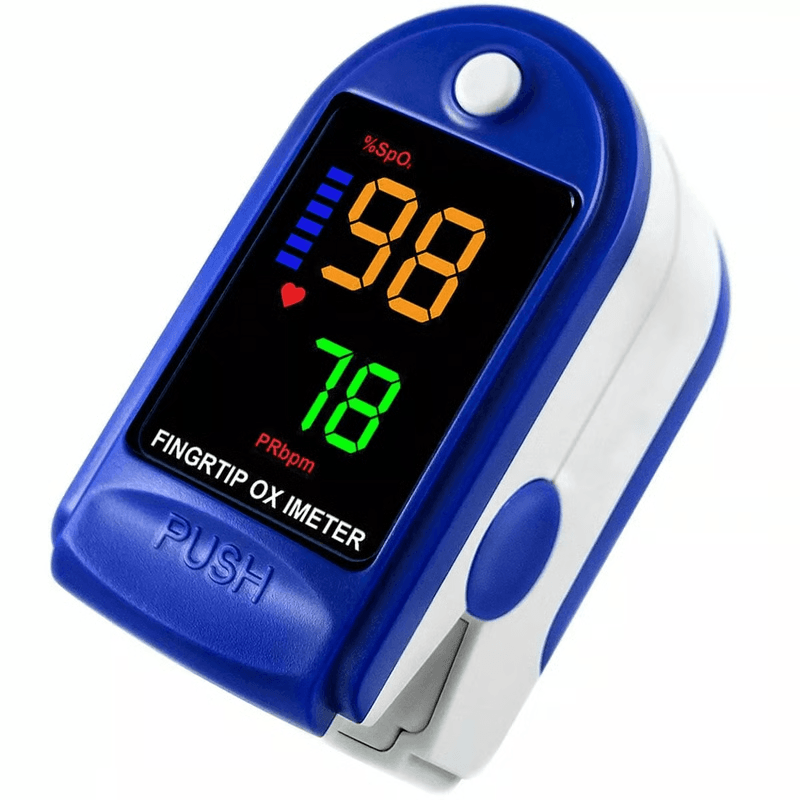 Portable Finger Tip Pulse Oximeter, Accurate Oxygen & Pulse Rate Monitor for Health Monitoring