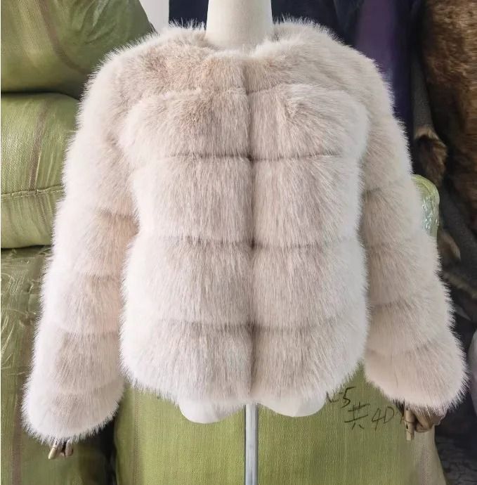 2024 Luxury Faux Raccoon Fur Coat | Premium Fluffy Winter Jacket & Thick Warm Furry Outerwear System
