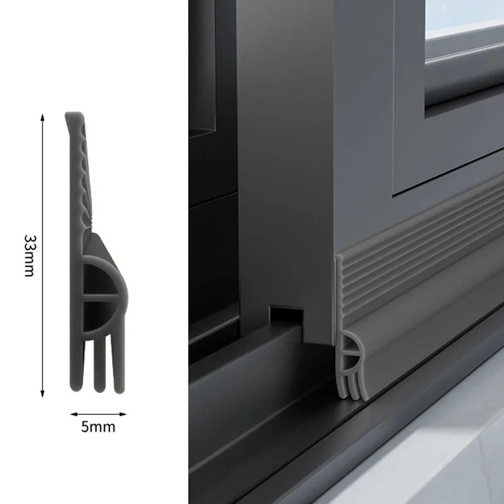 Triple Soundproof Window Seal Strip Self Adhesive Design