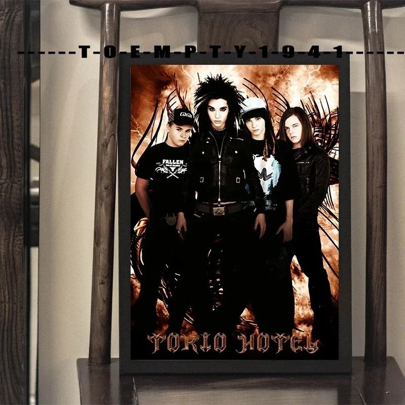 Metal Rock Band Tokio Hotel Poster Canvas Print Wall Art Decor