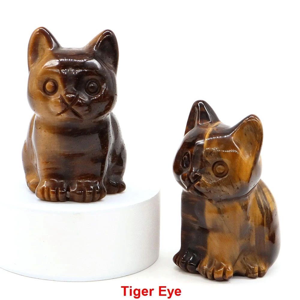 Amethyst Crystal Cat Statue