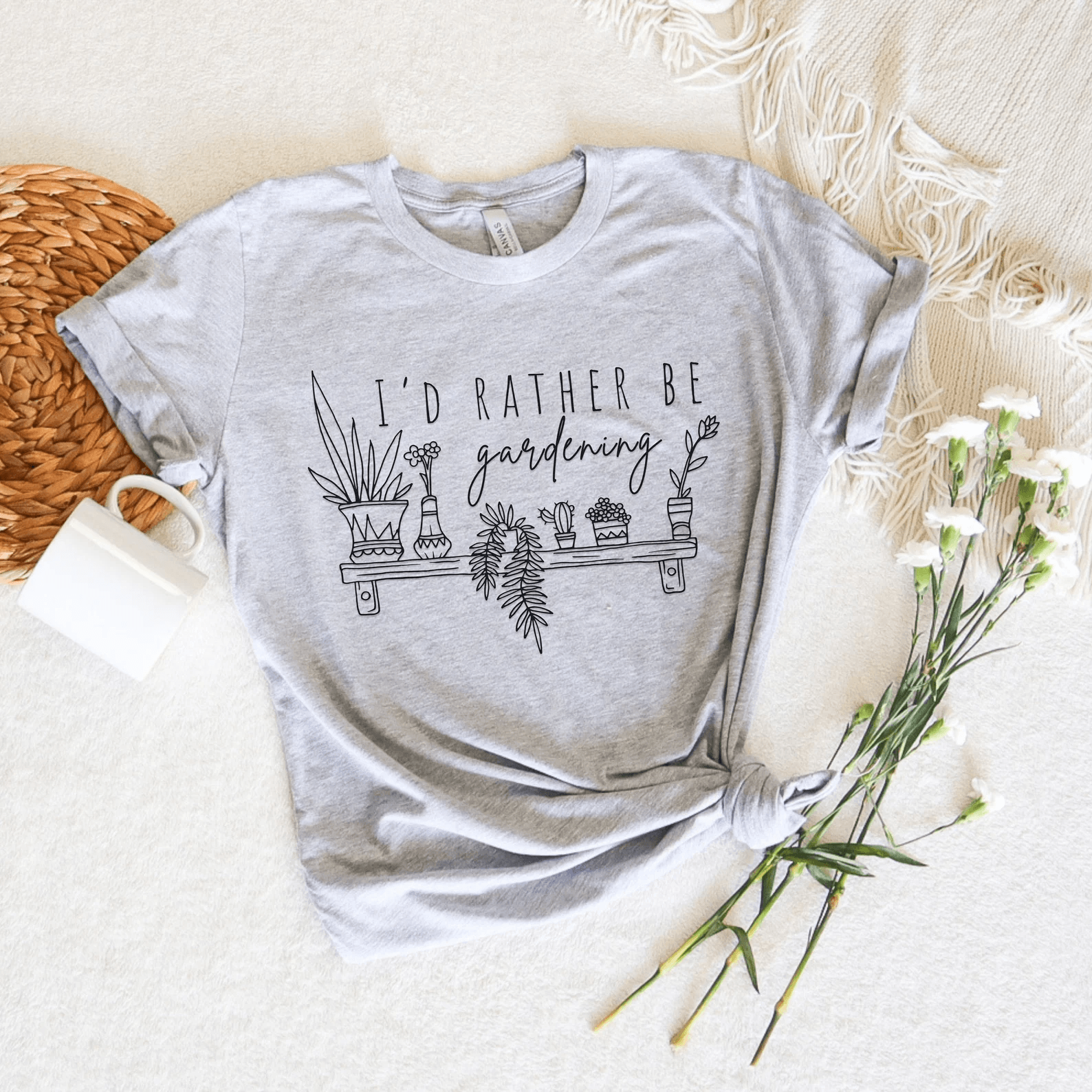 Funny Gardening Shirt Plant Lover Shirt Plant Lady Botanical Tee Gardener Gift