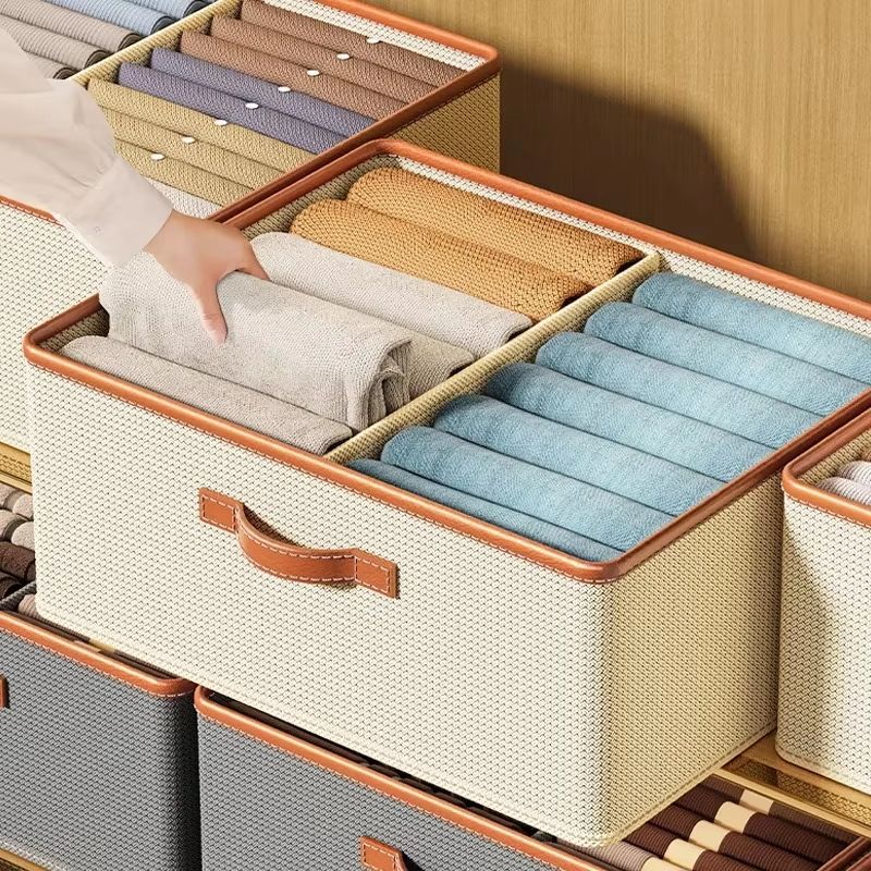 Foldable Clothes Storage Organizer Box for Closet and Drawer Organization