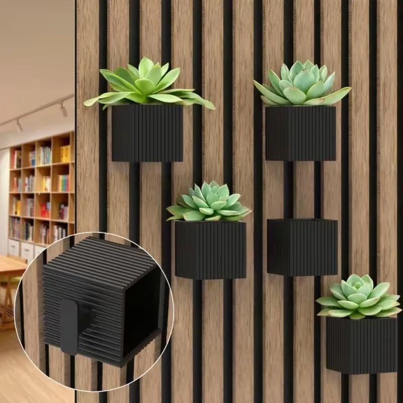 Square Acoustic Panel Shelf Soundproof Panel Rack Wall Plant Display