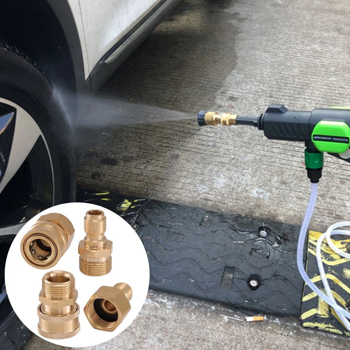 Pressure Washer Adapter Set Quick Connect Hose Kit