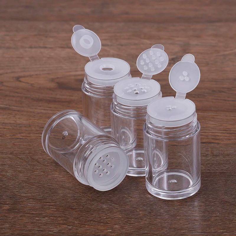 Refillable Loose Powder Jar with Sifter – Nail Glitter & Powder Container 1/3/12 Hole Options