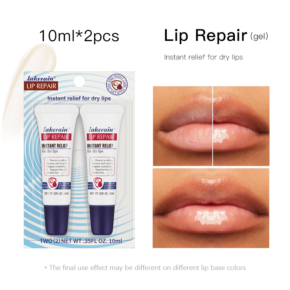 Lip Repair Gel for Dry Lips, Lip Ointment Tubes with Intense Moisture, Paraben-Free Lip Balm for Soft, Smooth