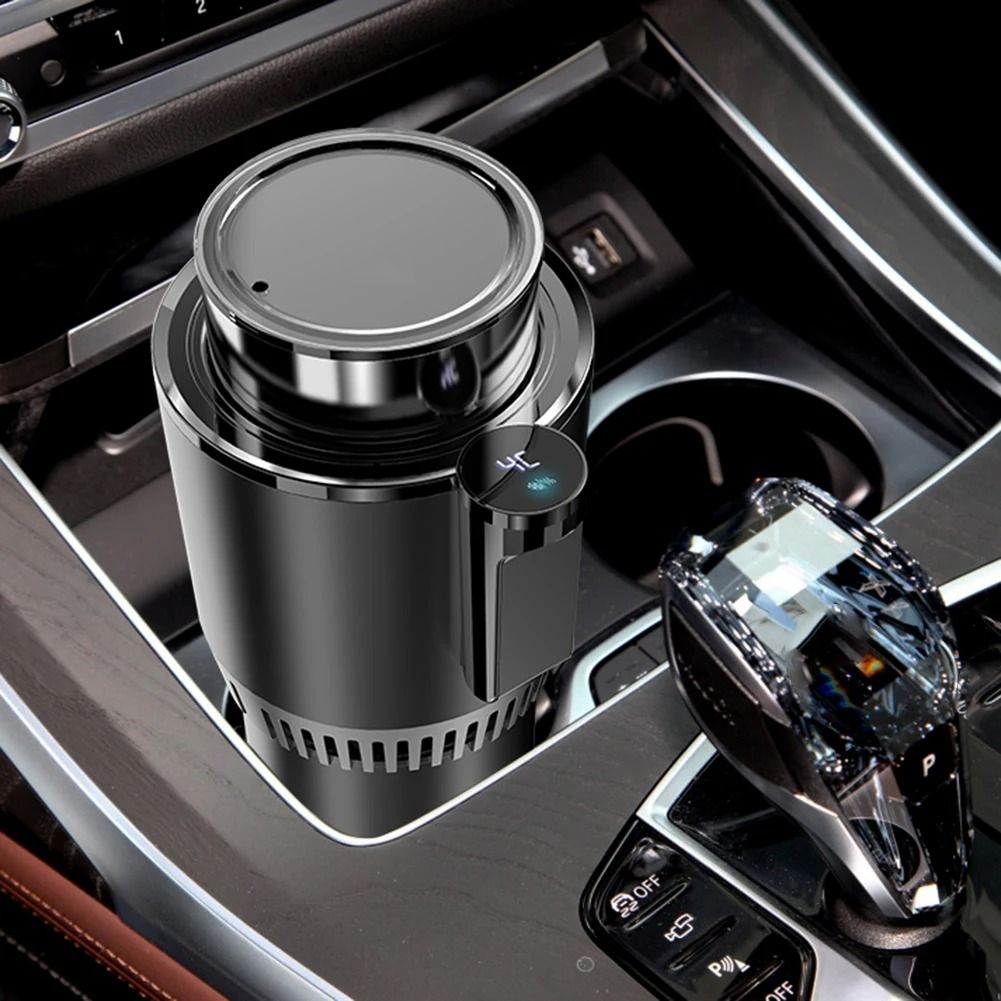 Portable Smart 2in1 12V Car Cup Cooler Warmer Mini Auto Refrigerator Cup Holder