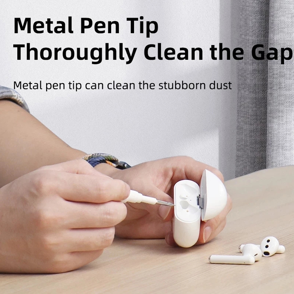 Bluetooth Earphone Cleaning Kit for Airpods Pro Wireless Earbud Case Cleaning Tools with Brush & Pen