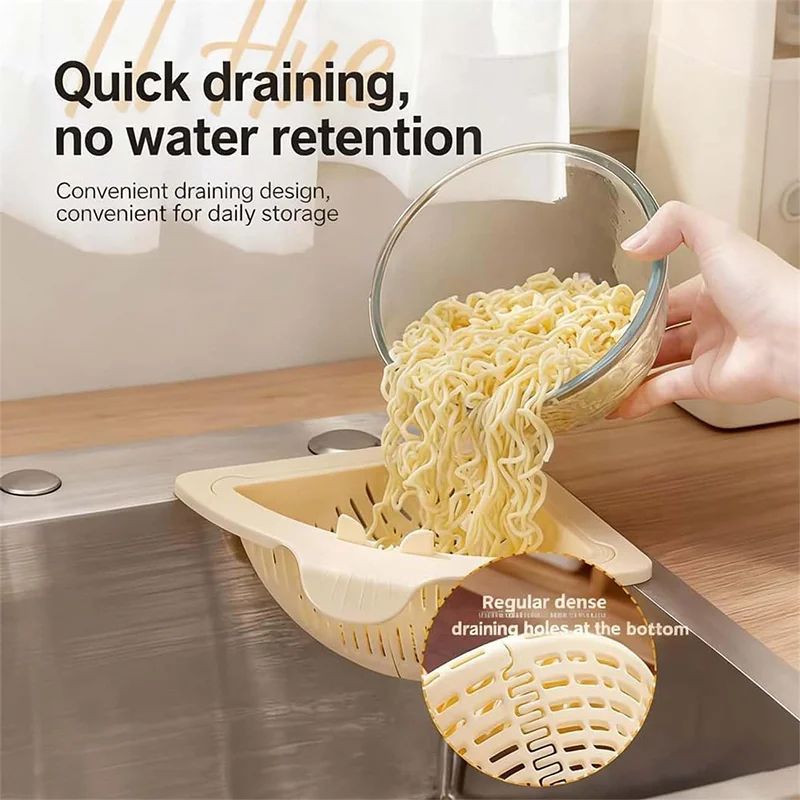 Magnetic Corner Sink Drain Basket with Filter Strainer