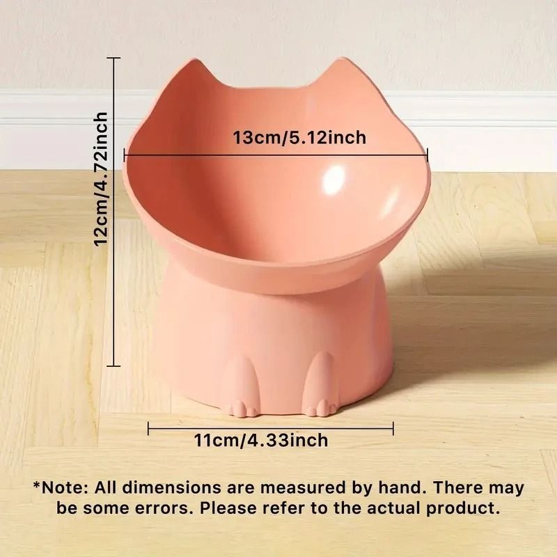 Elevated Cat Feeding Bowl with Tilted Design for Comfortable Eating