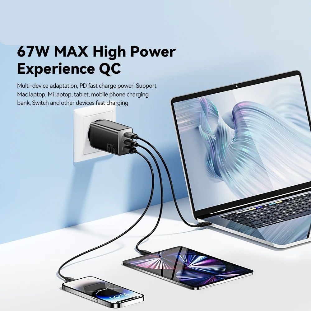 Industrial-Grade 67W GaN Ultra-Fast USB-C Charger
