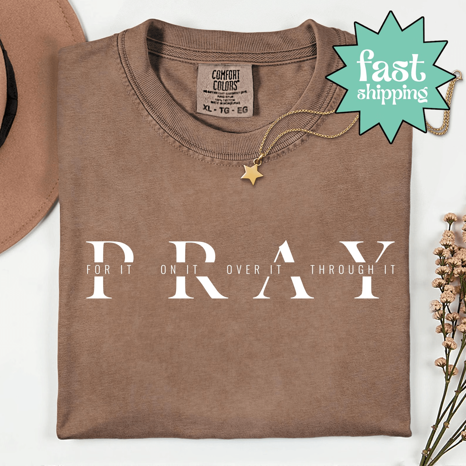 Pray For It Shirt Comfort Colors Christian Prayer Tee Inspirational Faith Gift