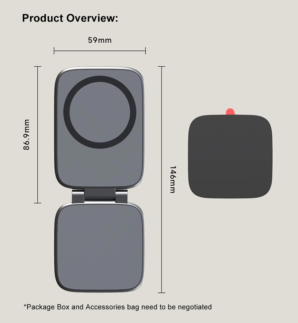 Ultra Thin Magnetic Phone Holder for Car Adjustable Car Phone Mount