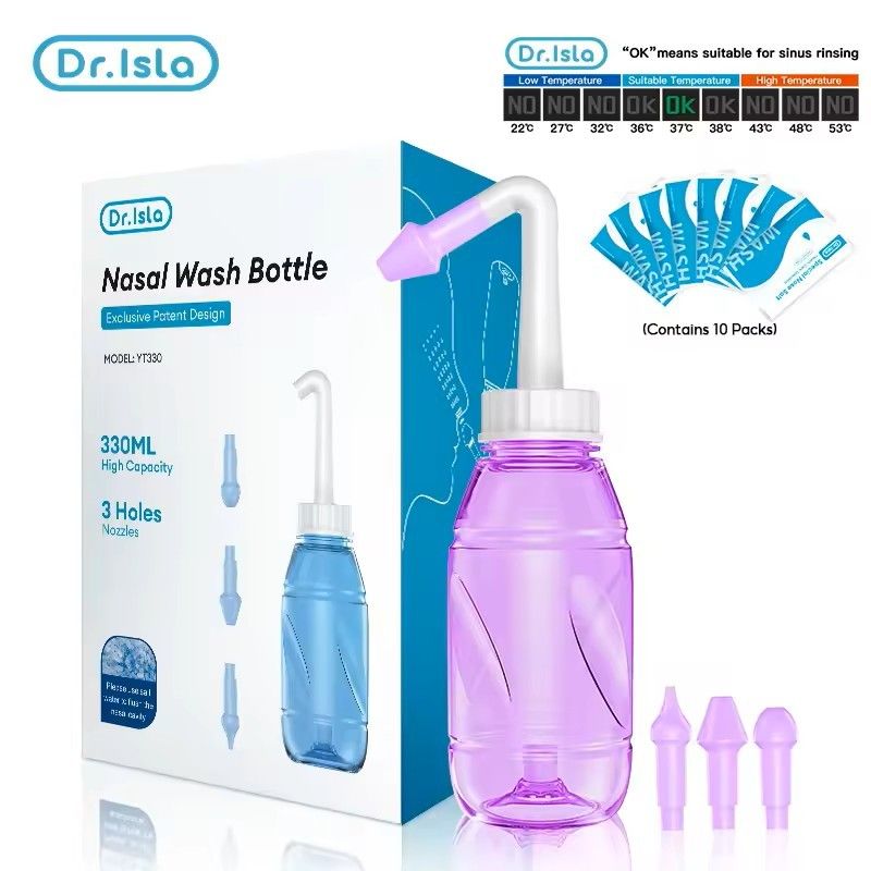 330ml Nasal Wash Bottle for Sinus Cleaning and Allergy Relief Nose Irrigator for Adults and Kids