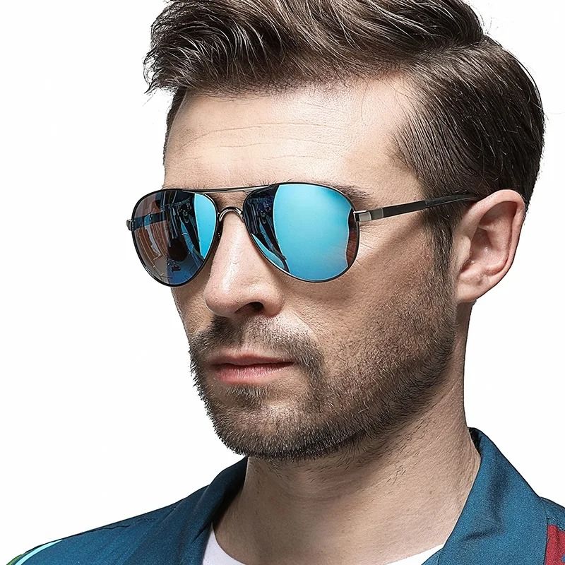 Mens Polarized Aviation Sunglasses Driving HD Pilot Sun Glasses