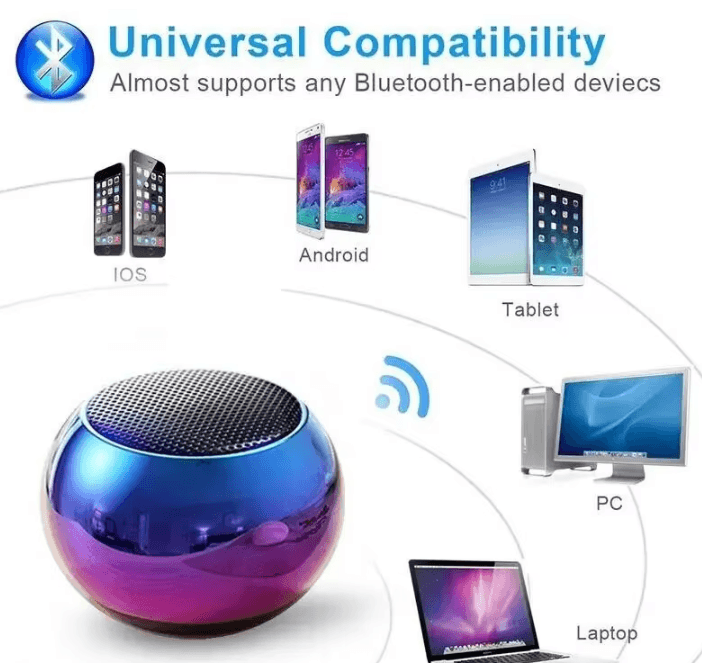 M3 Small Portable Bluetooth Speaker – Wireless Subwoofer with Heavy Metal Gun Design for Outdoor Activities