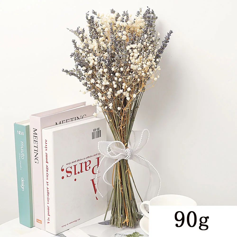 Lavender Gypsophila Dried Flower Bouquet
